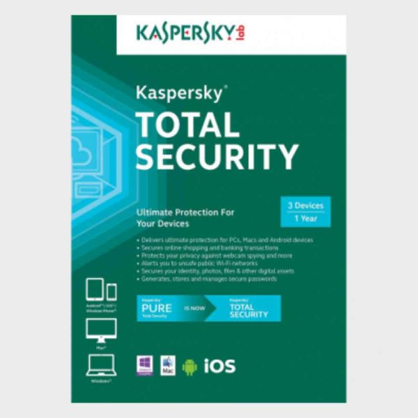 Kaspersky Total Security 3 Devices / 1 Year