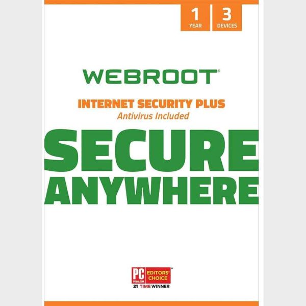 Webroot SecureAnywhere Internet Security Plus For 3 Devices / 1 Year